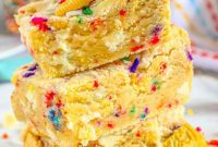 Chewy Funfetti Cookie Bars