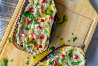 Vibrant Roasted Eggplant with Creamy Tahini and Pomegranate