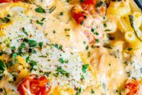 Savory Feta Spinach Chicken Bake