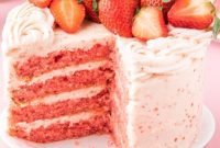 Fresh Strawberry Layer Cake