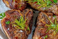 Perfect Garlic Butter Lamb Chops