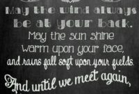 Irish Blessing Chalkboard Art Print