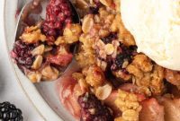 Apple and Blackberry Crumble