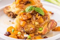 Mango Chutney Glazed Chicken Thighs