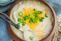 Creamy Slow Cooker Loaded Baked Potato Soup