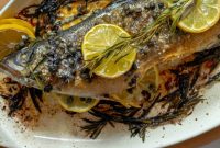 Roasted Branzino with Zesty Lemon-Caper Butter
