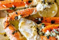 Golden Baked Snow Crab Legs
