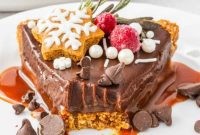 Spiced Gingerbread Caramel Chocolate Tart