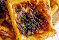 Golden Caramelized Onion Brie Tarts