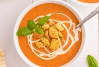 Velvet Red Pepper Tomato Bisque