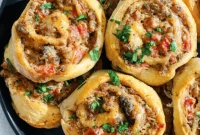 Savory Sausage Cream Cheese Swirls