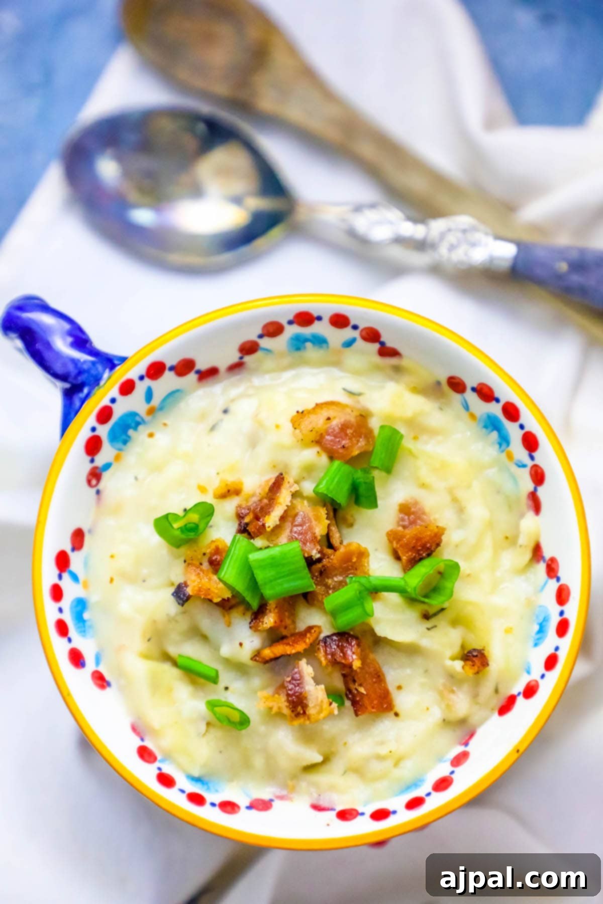 Simple Loaded Mashed Potato Revival Soup 7 creamy potato soup with bacon and green onions