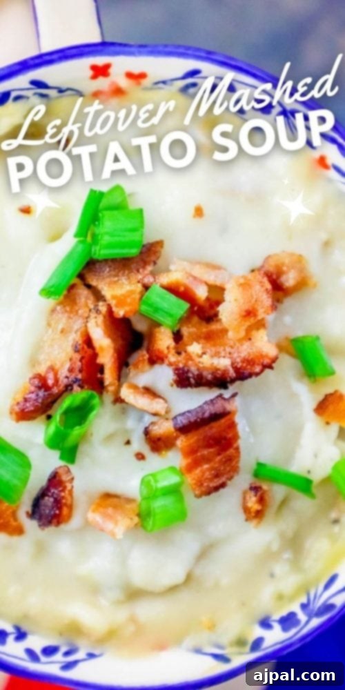 Simple Loaded Mashed Potato Revival Soup 8 creamy potato soup with green onions