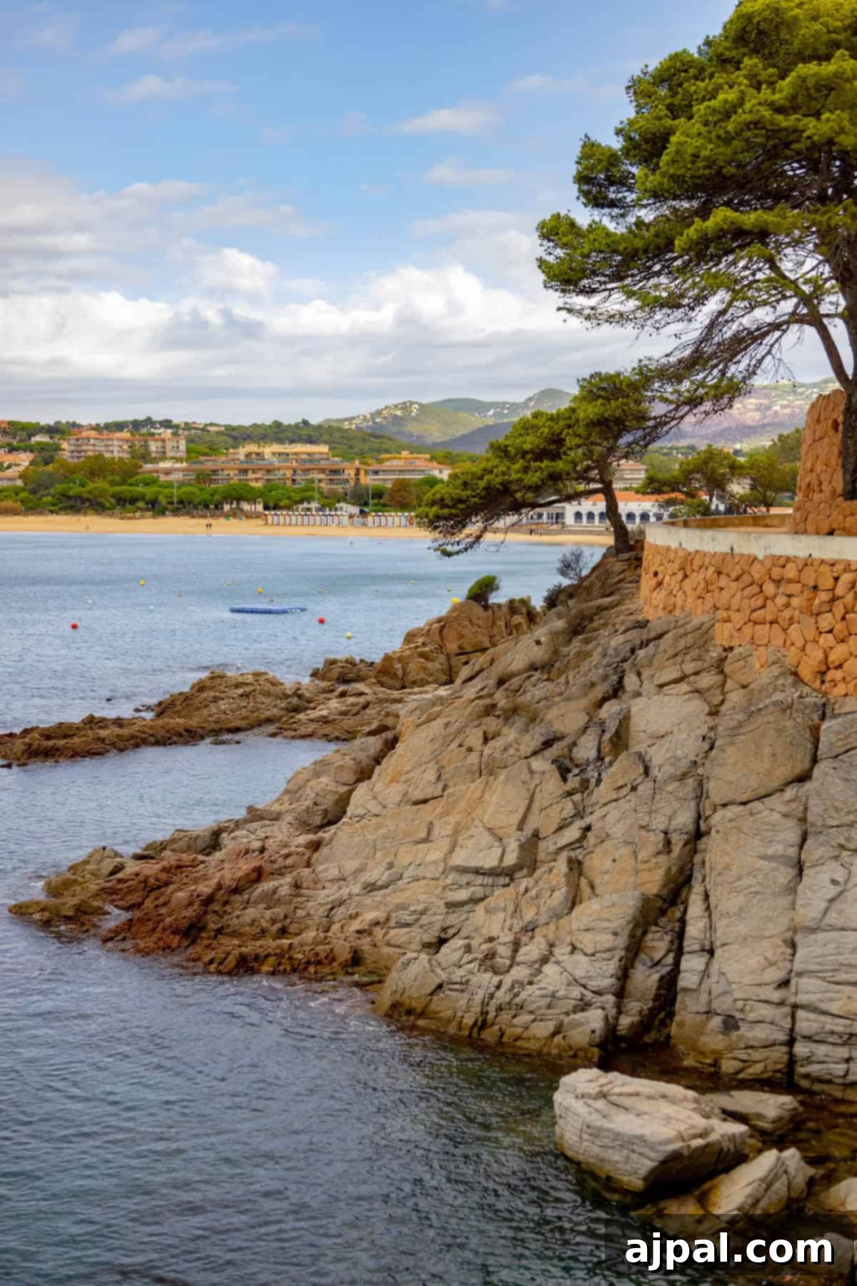 Another beautiful vista from Costa Brava, showing a charming village or a secluded beach.