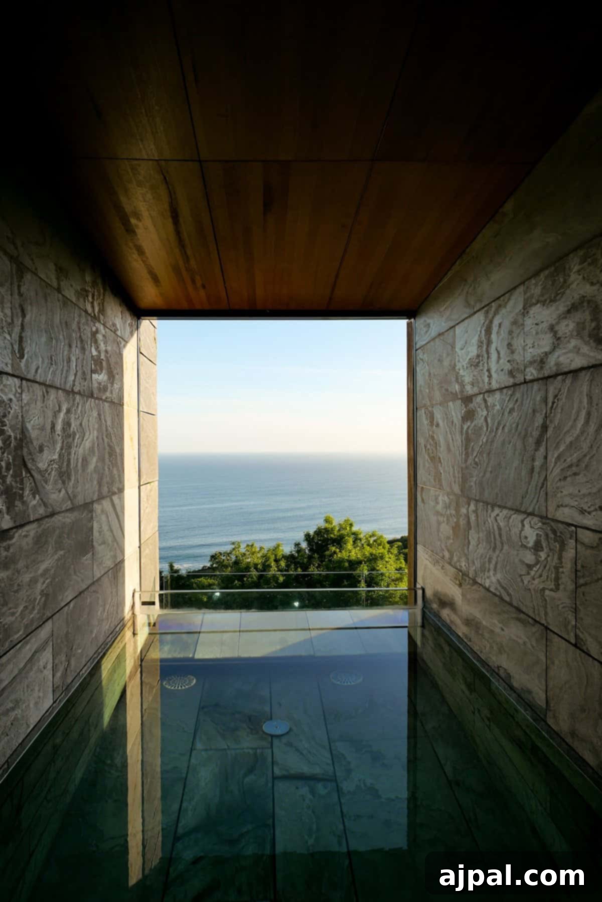 Luxurious infinity pool overlooking the stunning Bay of Biscay at Akelarre Hotel in San Sebastian.