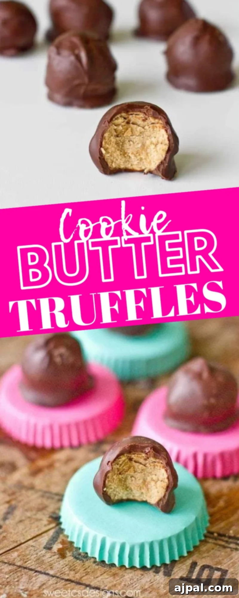 Cookie butter truffles on a plate with Biscoff truffles.