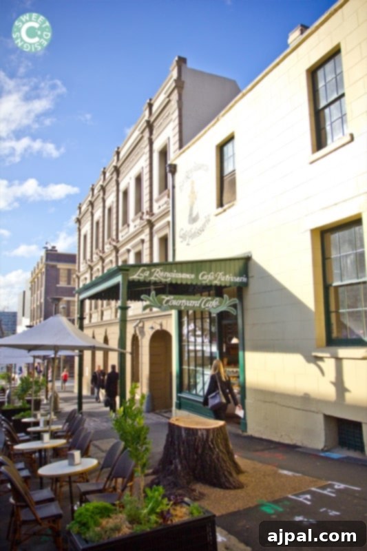Experience Sydney, Australia 9 Restaurants along a city street in The Rocks, Sydney