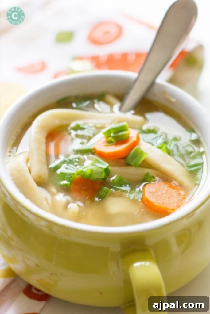 Easy Homemade Chicken Noodle Soup 4 this is my favorite chicken noodle soup when im sick- and it is so easy to make!
