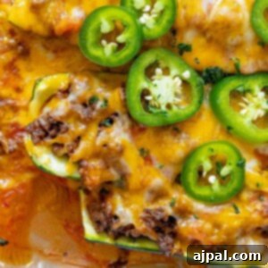 Taco stuffed zucchini boats recipe picture