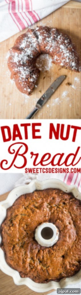 Date nut bread- this delicious bread is moist, chewy and full of flavor!