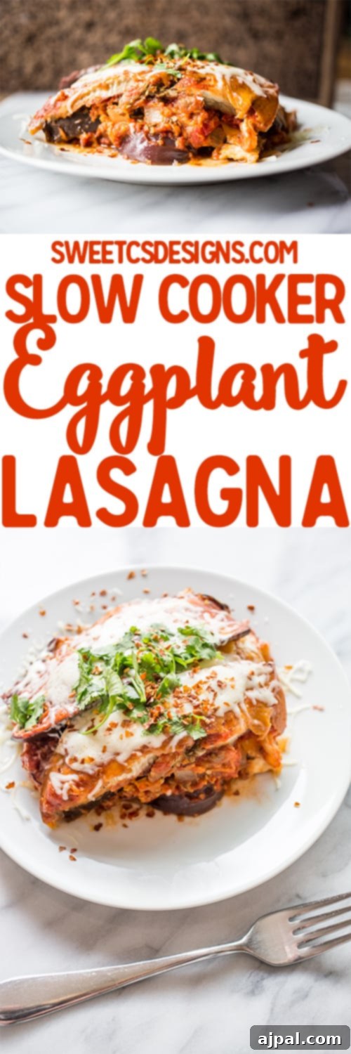 Eggplant lasagna layered with cheese and other vegetables, perfect for a quick, easy, and healthy meal.