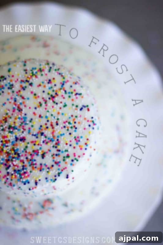 Easy poured frosting recipe for a smooth, faux-fondant cake finish