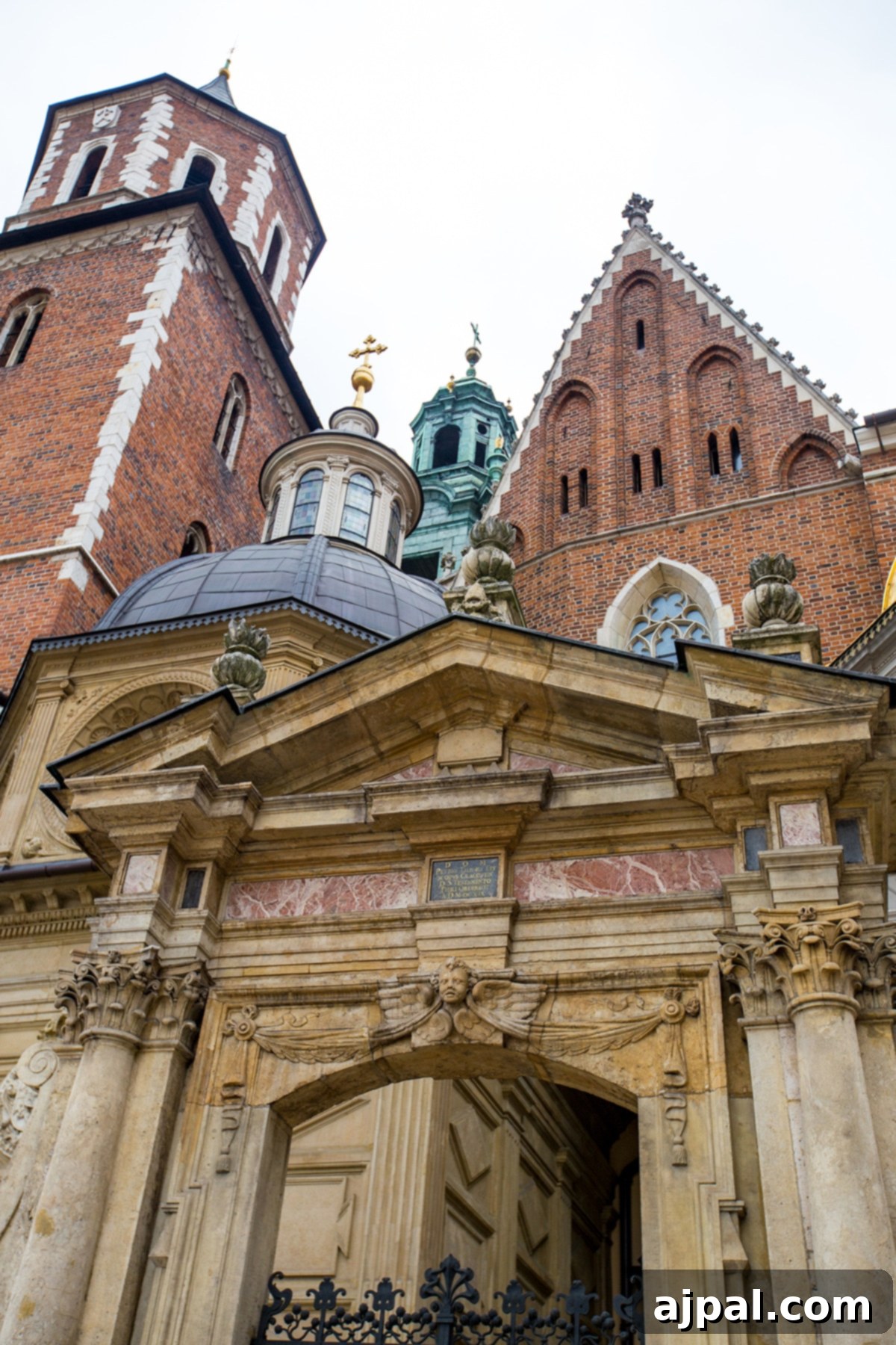 Discovering Krakow's Wawel Castle and Cathedral 7 Ornate architecture of Krakow's Wawel Cathedral, with part of it accessible for free tours