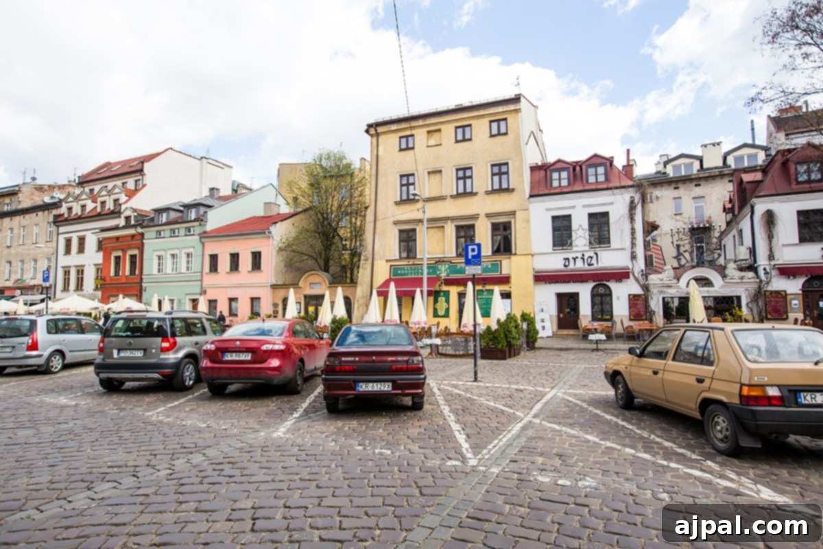 The charming streets of Krakow’s Jewish District, lined with cute cafes and brimming with history, make Kazimierz a delightful place to visit.