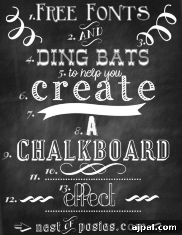 Discover Free Chalkboard Fonts and Dingbats for Your Graphic Design Projects
