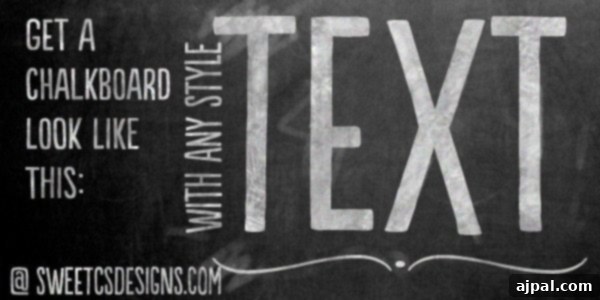 Mastering Realistic Chalkboard Text in Photoshop for Any Font Style