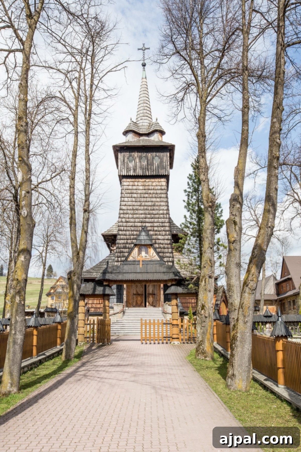 Wooden town outside of Zakopane Poland
