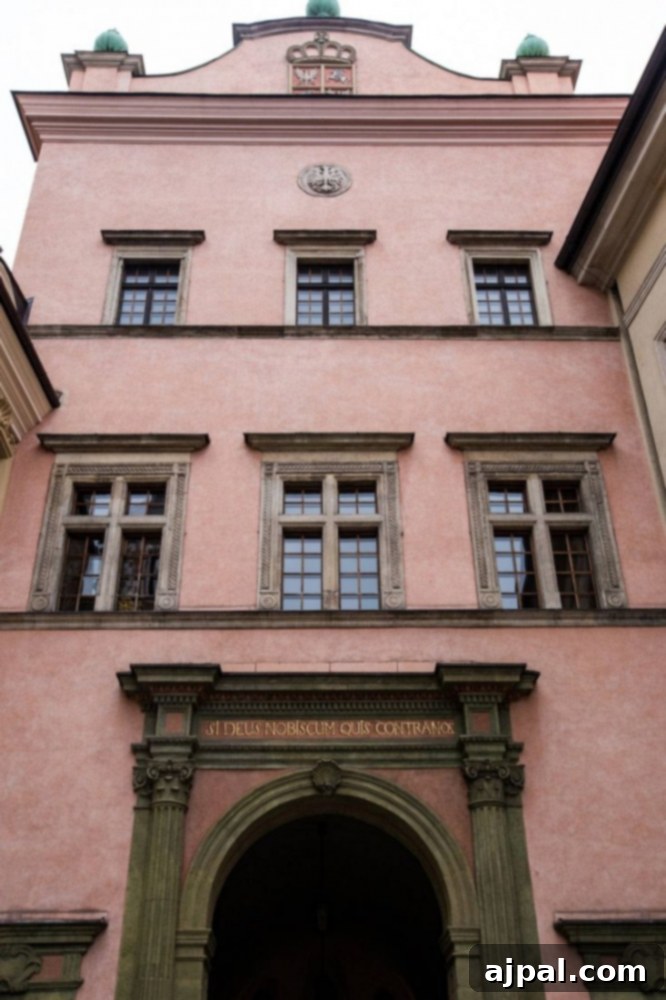 Krakow: Poland's Royal City 16 A beautiful pink building, part of Krakow's Wawel Castle complex.