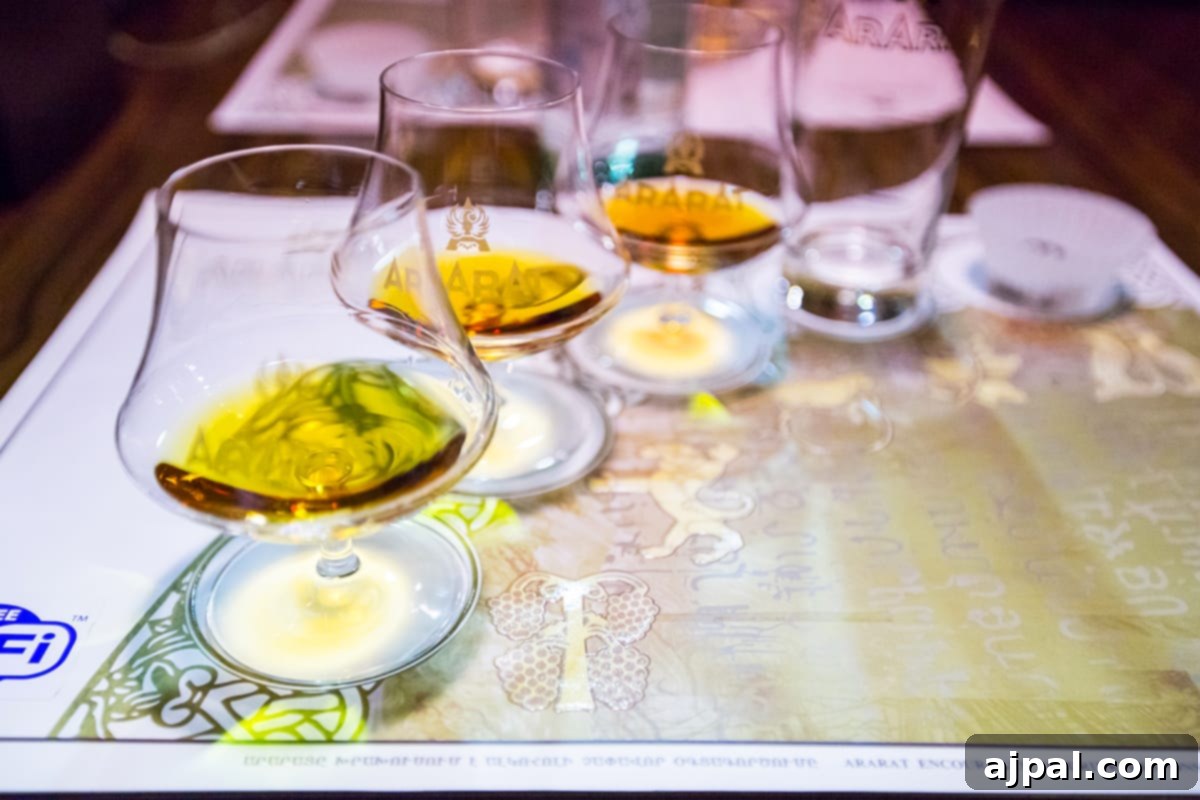 Yerevan Armenia's Pink City 14 Brandy tasting experience at Ararat Distillery, Yerevan