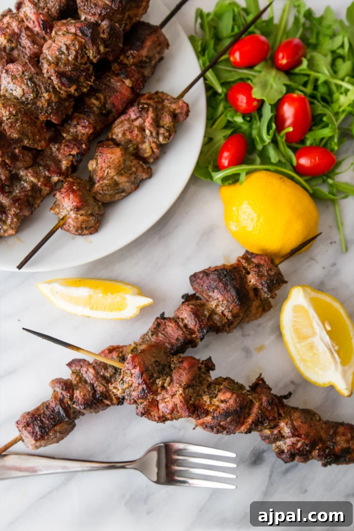 The Ultimate Grilled Souvlaki 3 Perfect grilled souvlaki, showcasing juicy, flavorful pork with an easy preparation method.