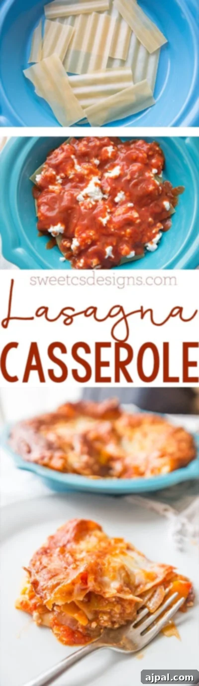 A close-up of a delectable quick lasagna casserole portion, highlighting the layers of cheese, sauce, and noodles.