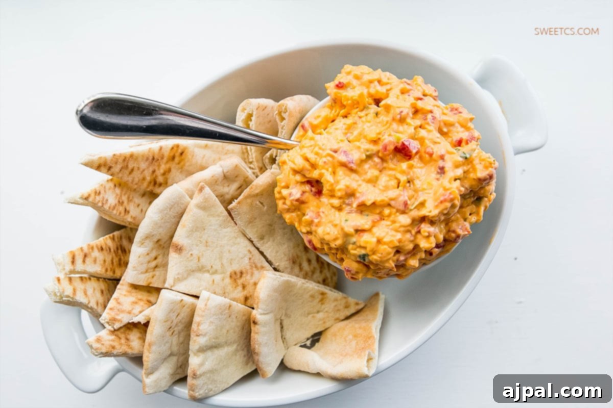 Irresistible Pimiento Cheese Dip 3 This easy-to-make pimiento cheese dip is a personal favorite, perfect for any occasion.
