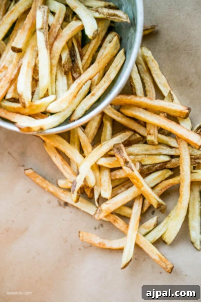 Crispy Flash-Fried Homemade French Fries 4 The best homemade fries ever- this trick is fantastic!