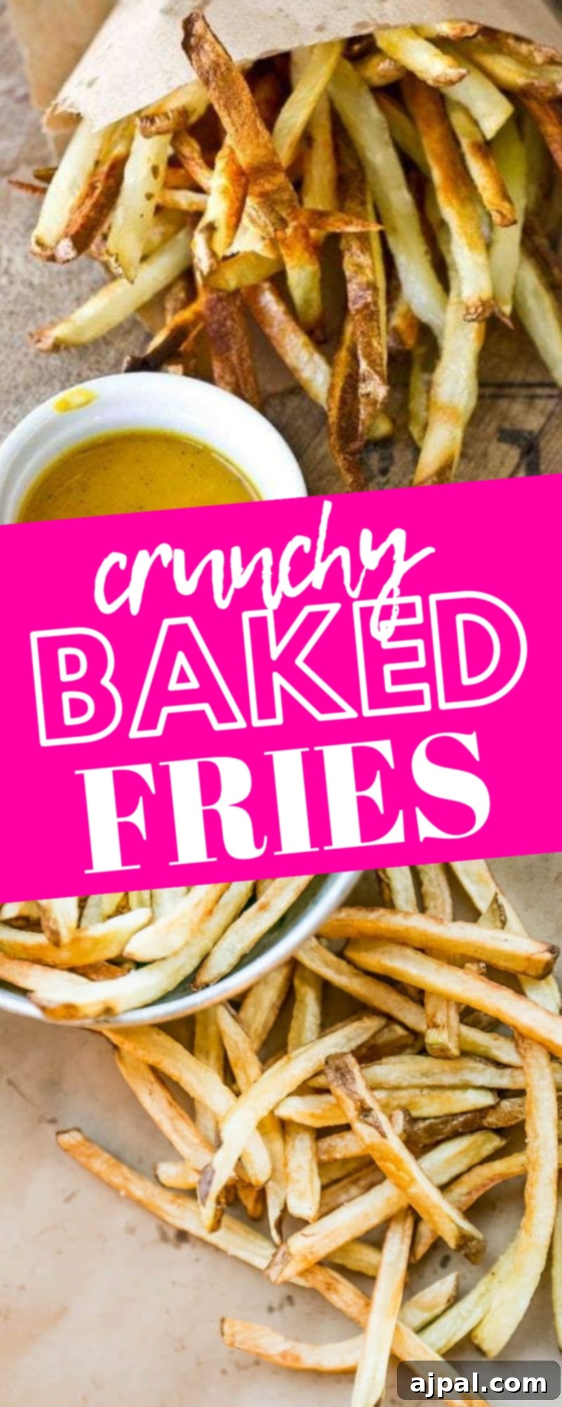 The Best Homemade Flash Fried French Fries 6 A tall metal bowl filled with golden, crunchy homemade french fries, served on brown paper.