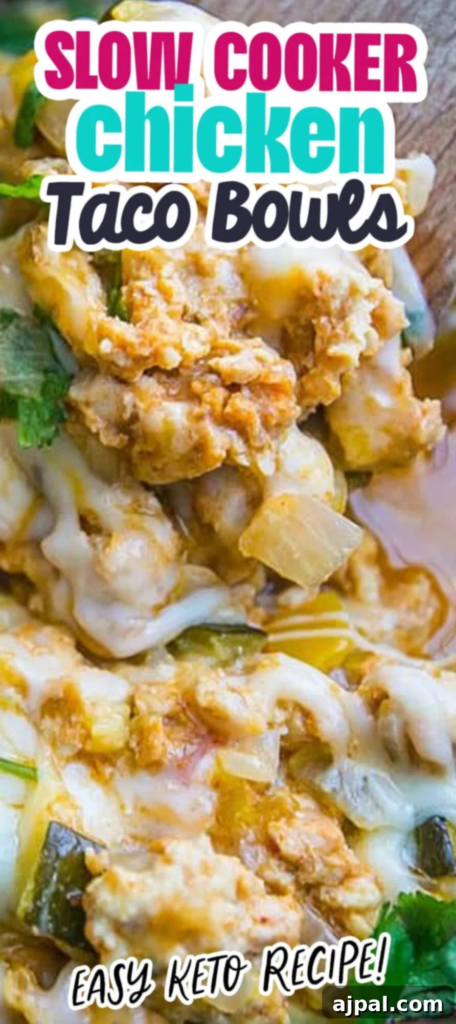 Easy Slow Cooker Chicken Taco Bowls 6 Easy keto slow cooker chicken taco bowls, a simple and delicious recipe
