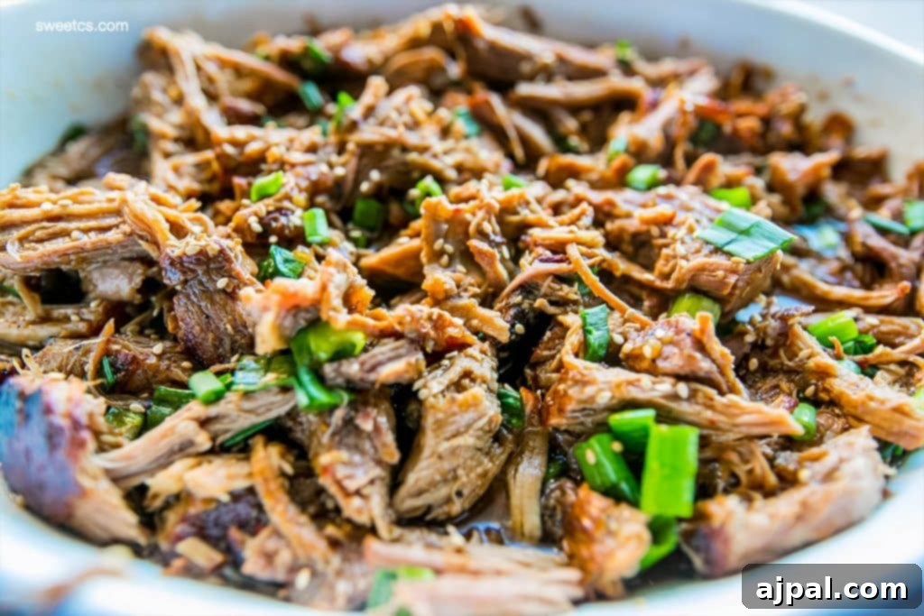 honey soy pulled pork - so easy and full of flavor