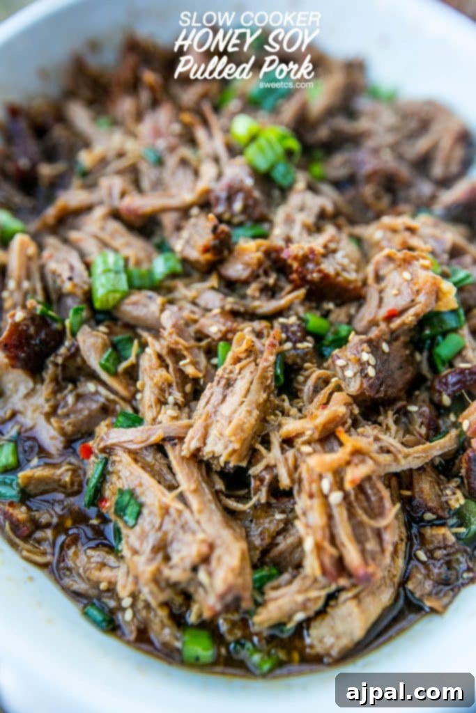 This asian inspired pulled pork recipe has so much flavor and is so easy!