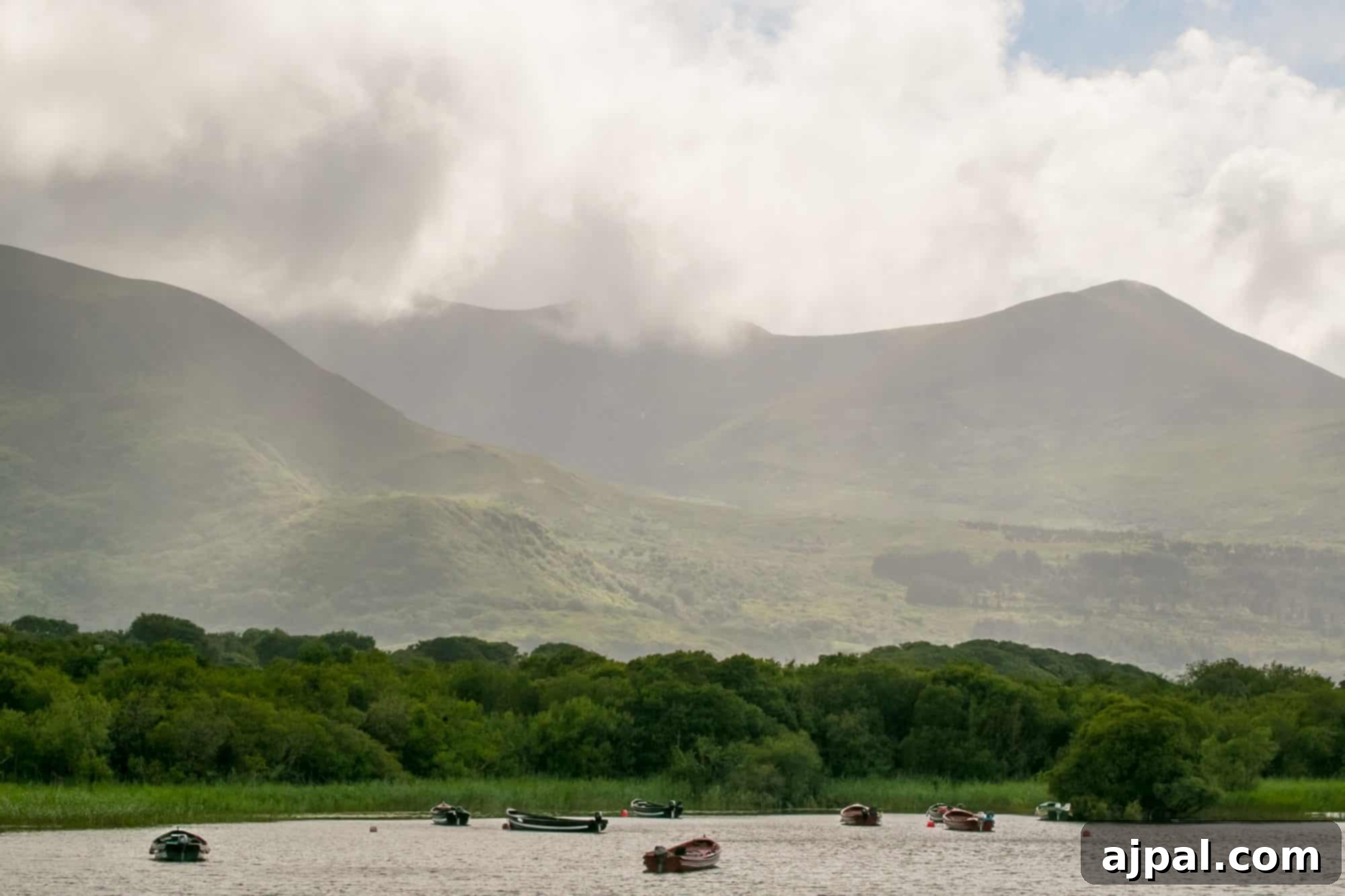 Killarney National Park 19 Boats on Loch Lein, Killarney Ireland