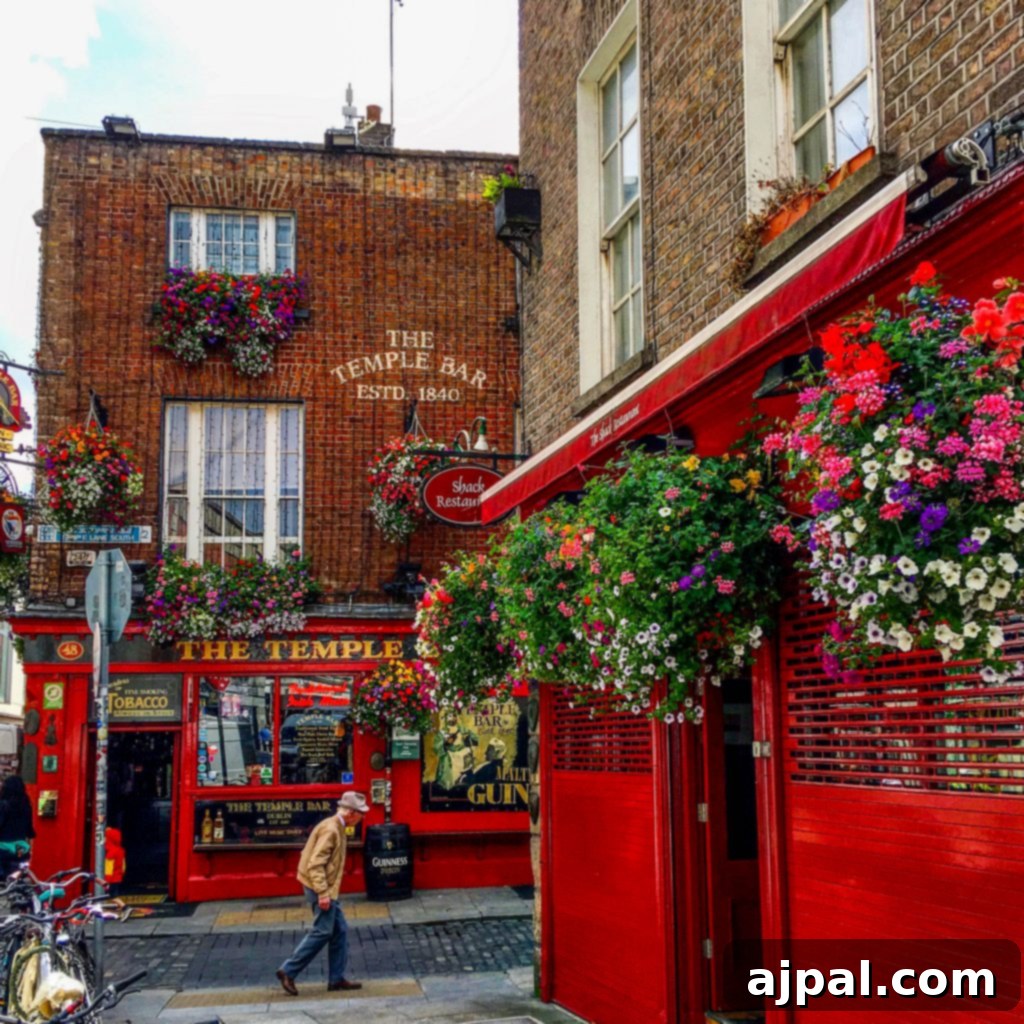 The Temple Bar, Dublin, Ireland - Iconic Pub Scene