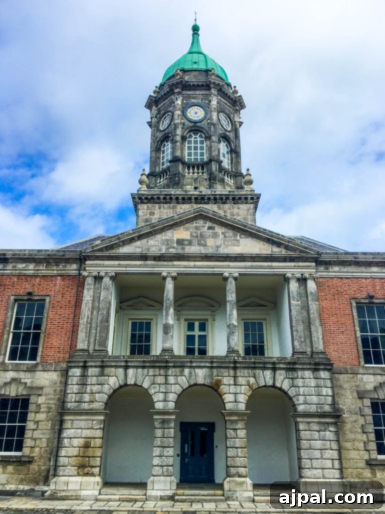 Dublin Awaits Top Reasons and Essential Experiences 19 Historical details and signage on the Dublin Castle grounds, providing insights into its rich past.