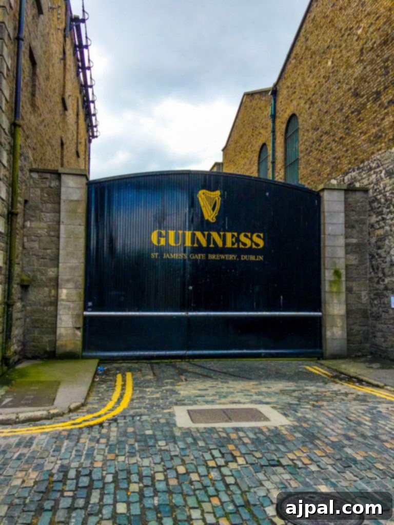Dublin Awaits Top Reasons and Essential Experiences 22 The historic St. James's Gate entrance to the Guinness Storehouse in Dublin, a landmark for beer lovers.