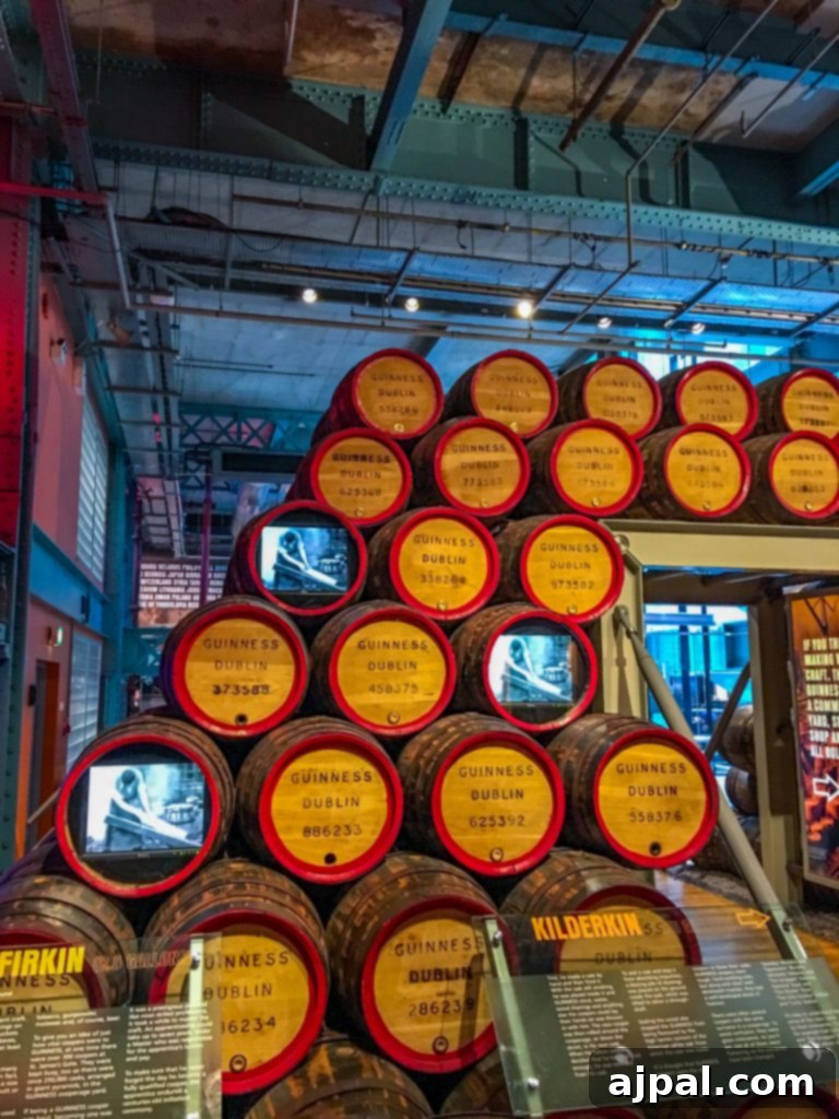 Dublin Awaits Top Reasons and Essential Experiences 23 Detailed exhibits inside the Guinness Storehouse, showcasing the brewing process and history of Guinness.