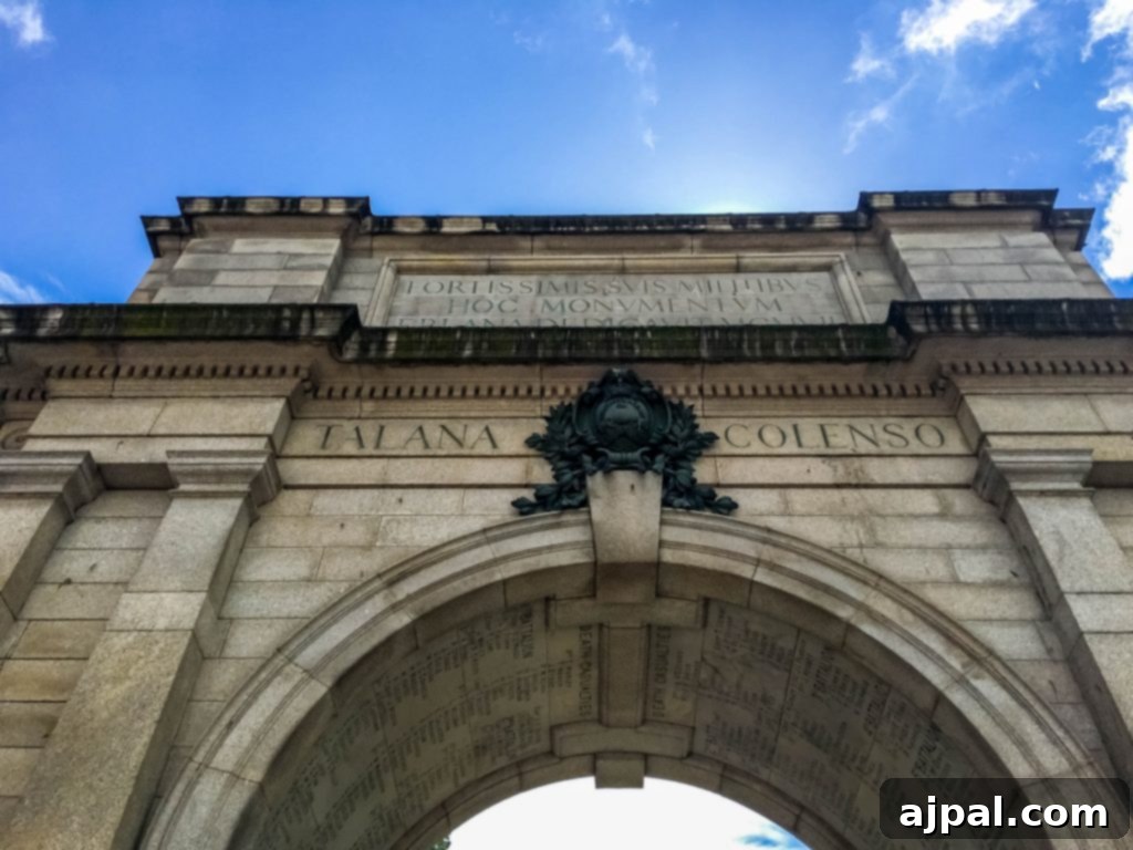 Dublin Awaits Top Reasons and Essential Experiences 10 The grand archway entrance to St. Stephen's Green in Dublin, welcoming visitors to the historic park.