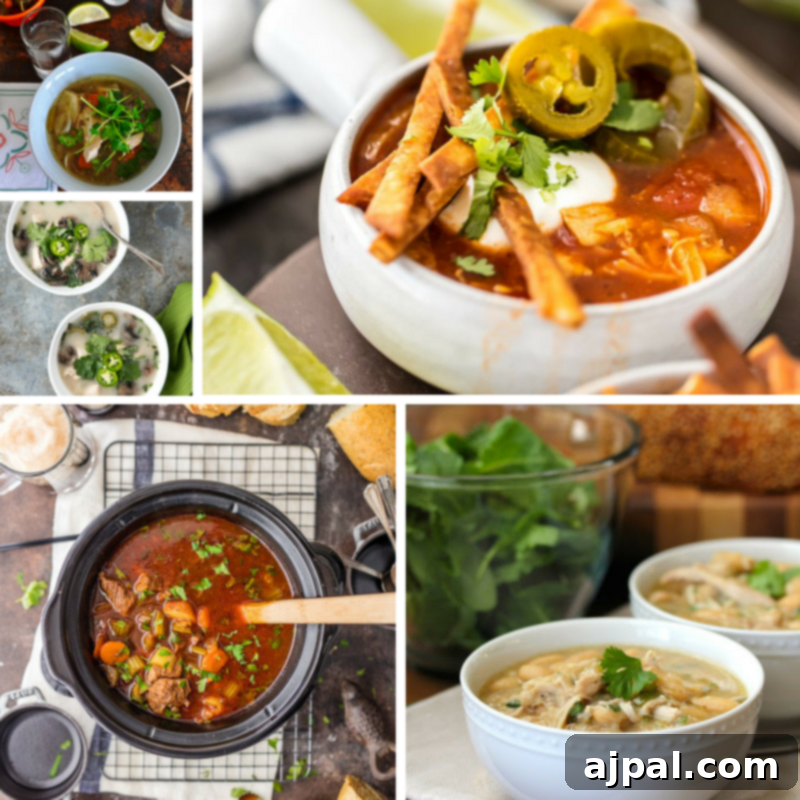 30 Cozy Slow Cooker Soups for Fall 2 A vibrant array of 30 fall soups, perfect for slow cooking, showcasing comforting and easy recipes for autumn