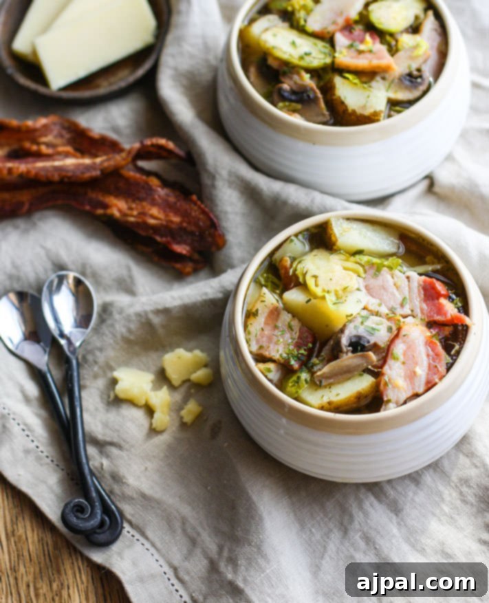 30 Cozy Slow Cooker Soups for Fall 26 Flavorful Bacon Veggie Soup, a comforting and versatile slow cooker meal