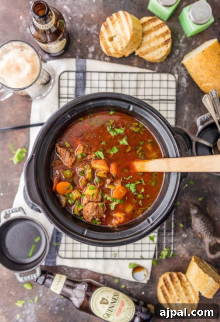 30 Cozy Slow Cooker Soups for Fall 14 Robust Slow Cooker Beef Guinness Stew, a deeply flavorful and satisfying dish